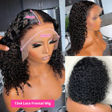 12A Deep Wave Bob Wig | Glueless | Ready to Go | Lace Frontal & Closure Options | Brazilian Remy Human Hair
