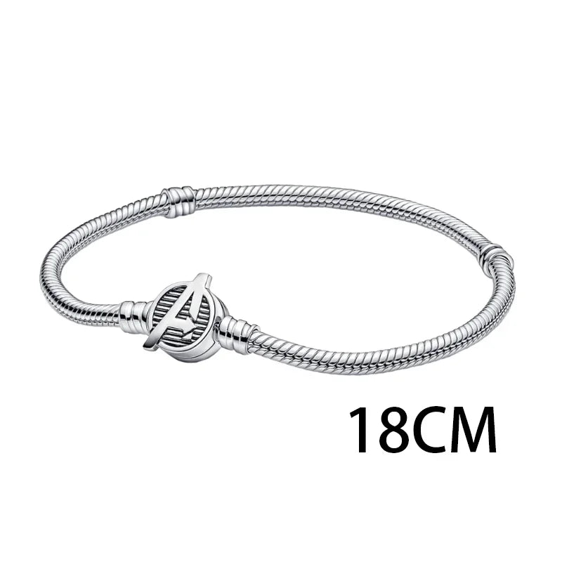 MINISO Charms de plata de ley 925 para pulseras originales de Harry Potter de 3 mm, colgantes para mujer, joyería DIY, regalos