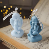 Vela perfumada con forma de ángel para decoración de habitación, estilo nórdico, que alivia la fatiga y crea un ambiente festivo para bodas y cumpleaños.