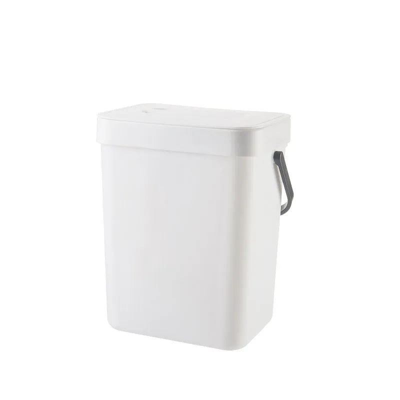 Space-Saving Quiet-Close Trash Can - 3/5L Eco-Friendly Sealed Bin For Kitchen & Office No Electricity Needed