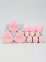 12 Piece All Purpose Makeup Sponge Set with Loose Powder Puffs Mini Air Cushion Puffs Beauty Eggs and Mini Beauty Sponges