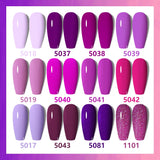 Rainbow Ghini UV LED Glitter Purple Gel Nail Polish 15ml Manicure Art Accessories Nail Glue Supplies for Professionals Varnishes