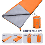 Saco de dormir portátil para exteriores Lixada de 190 x 75 cm, para acampar, viajar, senderismo, multifunción, ultraligero, 680 g, para mochileros.