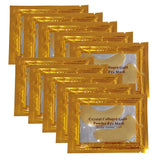 Mascarilla de colágeno cristalino con polvo dorado para ojos, antiojeras y antiarrugas, hidratante y nutritiva, para el cuidado ocular (5/10 pares)