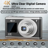 Cámara digital de doble pantalla K23 de 0 GB a 128 GB, lente telescópica 4K, zoom óptico de 16x, cámara impermeable, cámara de belleza para selfies en el hogar
