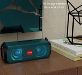 Altavoz Bluetooth portátil con audio de alta resolución, graves y agudos extendidos, altavoces inalámbricos HiFi de alta calidad y gran volumen.