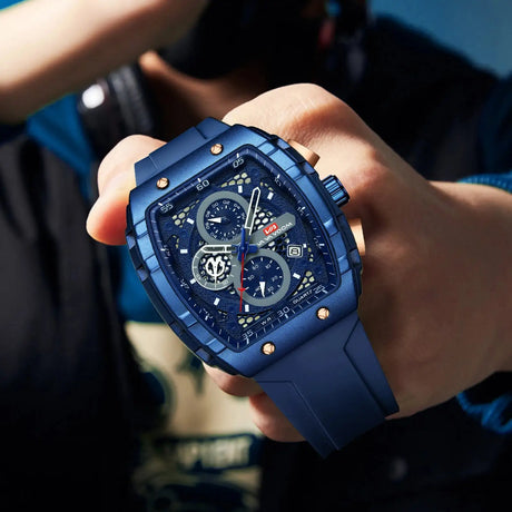 2025 New VA VA VOOM Top Brand Men Watches Luxury Square Sports Quartz Watch Waterproof Multifunctional Chronograph Watch for Men - Lootquake