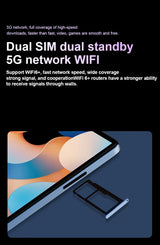 Tablette originale Pad 8 Pro 10,1 pouces Android 13 Global Snapdragon 8gen2 16 Go + 1024 Go 10 000 mAh 5G Double SIM Wi-Fi HD Plein écran