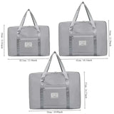 1pc Pink/Blue/Grey Travel Large Capacity Storage Bag Zipper Portable Sports Bag Versatile Gym Handbag Small, Medium, and Large - Lootquake