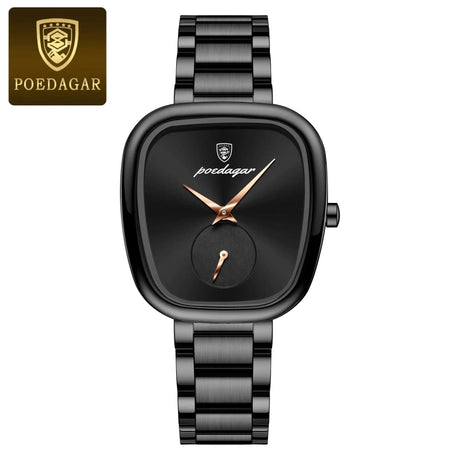 POEDAGAR Luxury Watch for Woman Waterproof Stainless Steel Quartz Ladies Watch High Quality Women's Watches Elegant Female Clock - Lootquake