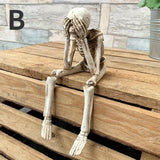 New Human Skeleton Simulation Halloween Decoration Graduation Season Decorations Goth Family Scary Cabin Halloween Decor