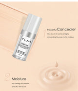 TLM TUM Base de maquillaje líquida profesional, cobertura total, corrector facial, resistente al agua, ilumina, cubre ojeras, 30 ml