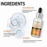 Suero facial con vitamina C, antiedad, blanqueador, iluminador, elimina manchas oscuras y pecas, con ácido hialurónico y vitamina E (40 ml/60 ml)