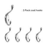SARIHOSY 1/5Pcs Coat Towel Hook for Bathroom Hook Home Storage Wall Hooks Bathroom Kitchen Accessories Wall Hanger