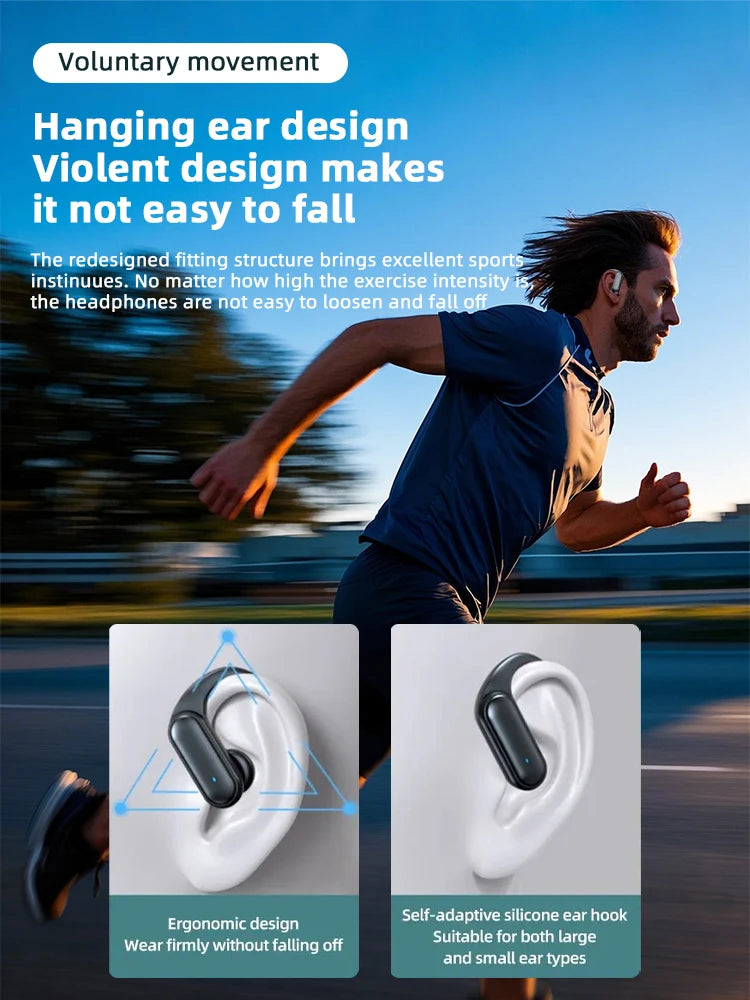 Auriculares inalámbricos Bluetooth A520 con sonido HD, estéreo, universales, con luz táctil, mini tapones para los oídos de alta calidad y antisudor.