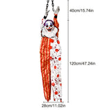 Halloween New Arrival Sound Activated Glowing Talking Hanging Ghost Scary Decor with Clown for Haunted House Party Prop Decor