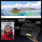 Tablette robuste HOTWAV R9 Pro 11 pouces FHD+ 2K, batterie de 20 080 mAh, Android 14, 6 Go, 256 Go, appareil photo, 4G, version internationale