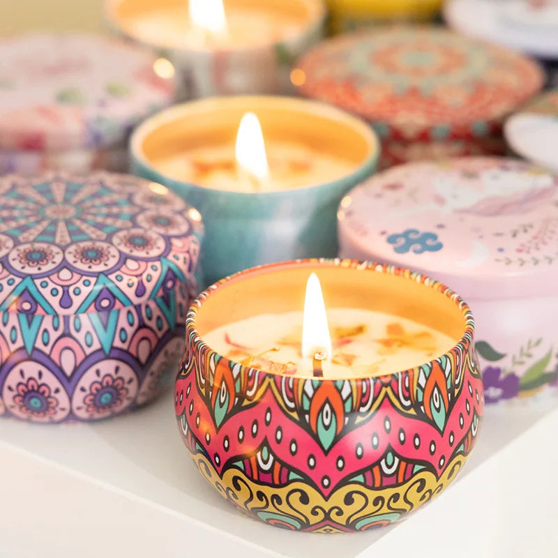 Bougie parfumée aux fleurs séchées, souvenir de mariage, parfum de fleur éternelle, bougie parfumée à l'huile essentielle de plante longue durée