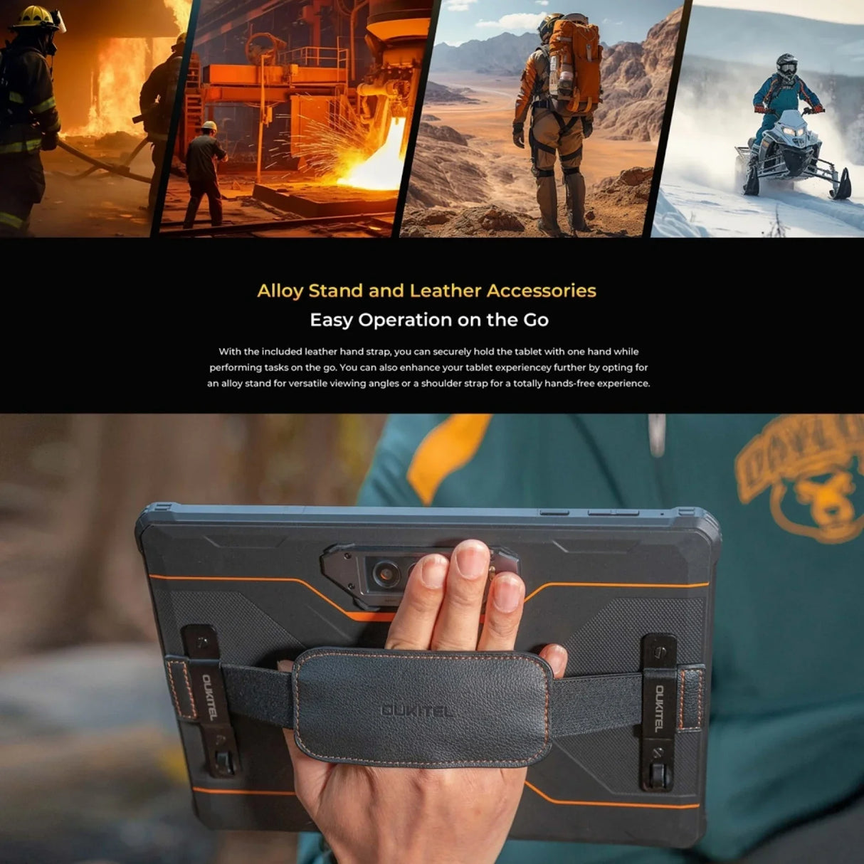 Oukitel RT8 Rugged Tablet 11" FHD+ Display 6GB+256GB MTK Helio G99 Tablet 48MP Camera Tablets PC 20000mAh 33W Android 13 NFC Pad