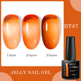 7ml Milky Jelly White Gel Nail Polish Natural Luster Long Lasting Nail Art All for Home DIY Manicure Soak Off UV LED Gel Vernis