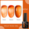 7ml Milky Jelly White Gel Nail Polish Natural Luster Long Lasting Nail Art All for Home DIY Manicure Soak Off UV LED Gel Vernis