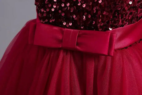 Teens Girls Bridesmaid Dresses For Wedding 5-14 Yrs Kids Sequin Birthday Party Long Dress Girls Evening Formal Pageant Vestidos - Lootquake