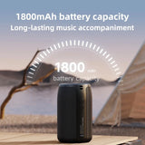 Altavoz Bluetooth con subwoofer, minialtavoz inalámbrico portátil, pequeño, resistente al agua, auxiliar, para PC, ordenador, potente caja de sonido para música