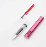 Juego de 33 plumas estilográficas Kawaii con tinta reemplazable, tinta negra, azul y roja EF de 0,38 mm, bolígrafos escolares, material de oficina, papelería para escribir.