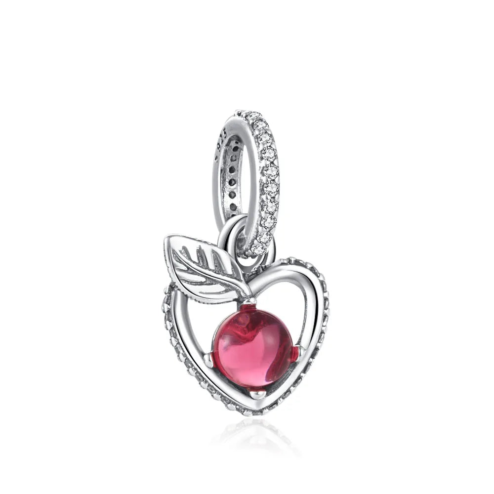 Dije de plata de ley 925 con forma de café, vino tinto, cafetera, copa de champán, compatible con pulseras colgantes originales, joyería DIY para mujer.