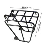 Cycling Cargo Rack Luggage Touring Carrier Racks Front Pannier Rack for Cycling Equipment Stand Footstock for Enhanced Stability