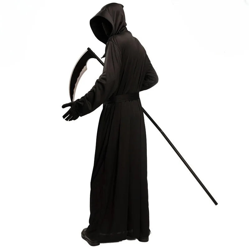 Black Demon Halloween Costume,Festival Sickle Role-playing Costume