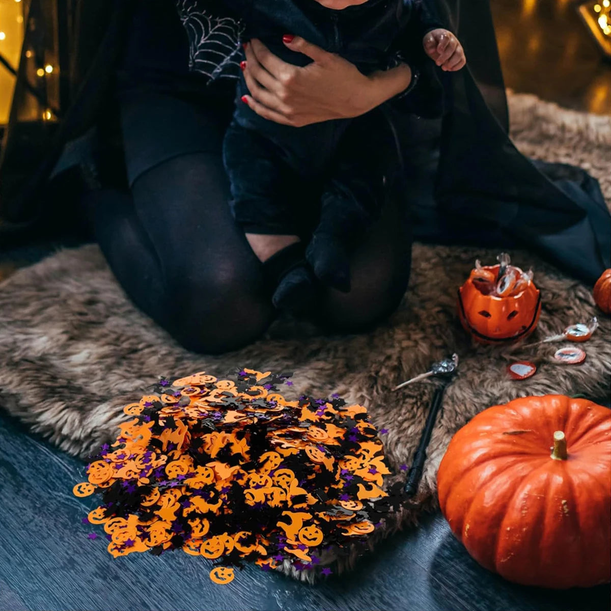 Spooky Day Decorations Table Decorations Paper Confetti Glitter Decorations Decorations Halloween Confetti Ghosts Pumpkin Spider