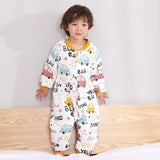 Baby Sleeping Bag Cute Flowers Print Toddler Sleepwear Walk Play Pajamas 2.5Tog Thick Winter Keep Warm Sleepsack 1-4 Years - Lootquake