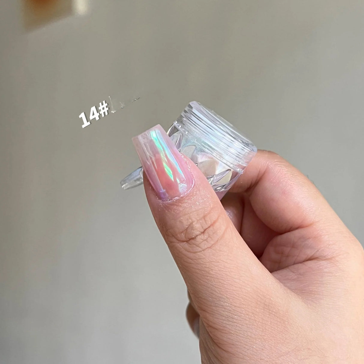 Moonlight Mirror Nails Powder Pearl White Nails Glitter Aurora Shining Pigment Chrome Dust Nail Art Supplies Decoration