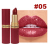 Metallic Pearl Diamond Luxury Lipstick Makeup 6-color Waterproof Long-lasting Sparkling Matte Lip Gloss Daily Beauty Accessories