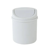 Mini Waste Bin Trash Can Desktop Garbage Basket Table Roll Swing Lid Small Scissors Pencil Household Office Storage Accessories