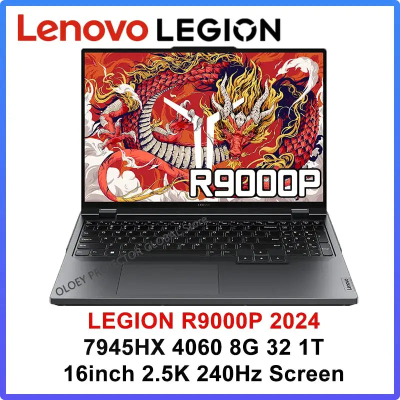 Lenovo LEGION R9000P 2024 AMD R9 7945HX Geforce RTX4060 8GB 16/32GB RAM 1TB SSD 16" 2.5K 240Hz Screen - Lootquake