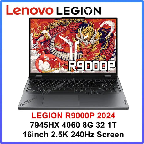 Lenovo LEGION R9000P 2024 AMD R9 7945HX Geforce RTX4060 8GB 16/32GB RAM 1TB SSD 16" 2.5K 240Hz Screen - Lootquake