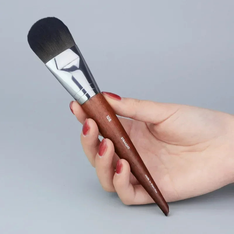 Grand pinceau pour fond de teint, blush, plat, pour BB crème, correcteur, fond de teint, liquide, crème, outils de maquillage