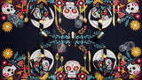 Mantel impermeable con diseño de calavera de azúcar mexicana para el Día de los Muertos, decoración para fiestas, mantel para el Día de los Muertos, decoraciones para Halloween