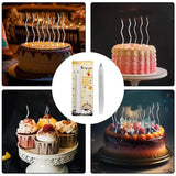 Bougies surprises, bougies créatives pour joyeux anniversaire avec bannière en forme d'éventail, décoration de gâteau amusante, bougies décoratives de fête