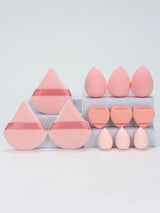 12 Piece All Purpose Makeup Sponge Set with Loose Powder Puffs Mini Air Cushion Puffs Beauty Eggs and Mini Beauty Sponges