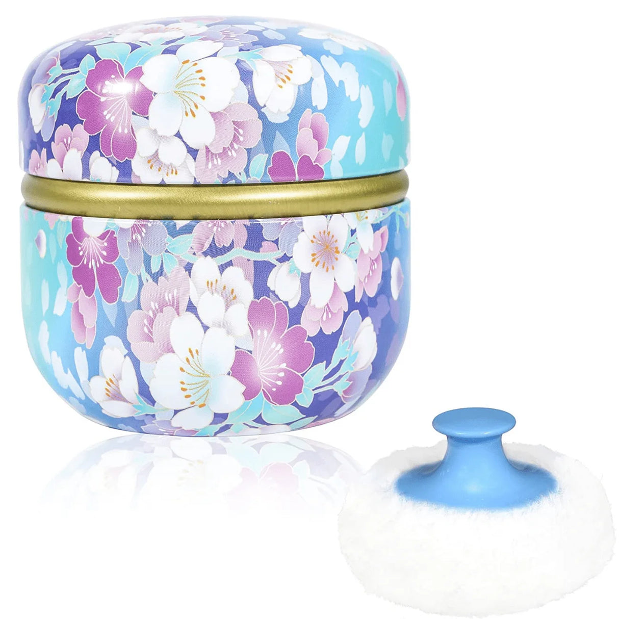 Borla de polvo y contenedor de polvo para polvos corporales Estuche de polvo con borla para mujeres Contenedores de polvos sueltos con borla para viajes