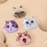 1/20 unidades de borlas de gato bonitas, base líquida, herramienta de maquillaje cosmético, corrector en polvo suave, belleza, borla de polvo de doble uso seca y húmeda