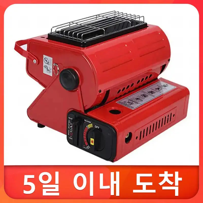 Outdoor Heater 1300W Portable Dual-Use Heating Stove Liquefied Gas Mini Tent Heater Grill Stove Tent Heater For Camping - Lootquake