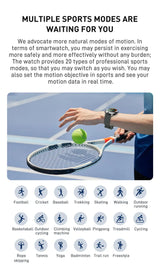 Outdoor Compass GPS Positioning Smartwatch Sports Health Fitness Detection IP68 Waterproof Multi-sport Music Control Smart Watch - Lootquake