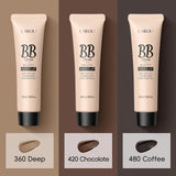 Natural Finish Foundation Cream 30ml Lightweight BB Cover Dark Circles Pores Oil Free Long Lasting Makeup Base