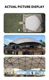Arch Dome Tent Windproof Pavilion  Pergola Sun Room Exhibition PVC Sunshade Canopy  Wedding Shelter Tipi Outdoor camping - Lootquake