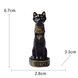Lovely Egyptian Cat Shape Statue Retro Cartoon Car Desktop Decoration Miniatures Animals Figurines Household Crafts Ornament