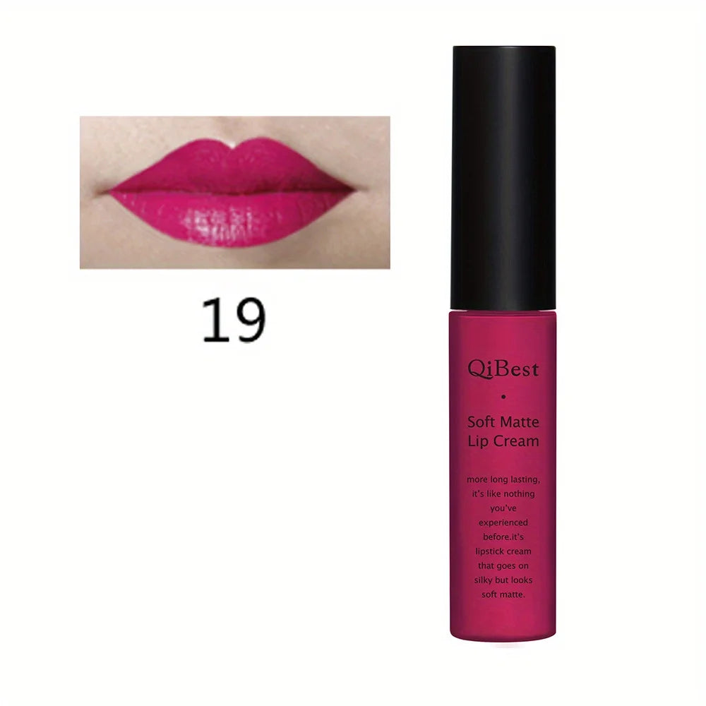 Luxurious Matte & Volumizing Lipstick - Waterproof, Long-Lasting, 20 Diverse Shades | Ideal Gift for Valentine's Day
